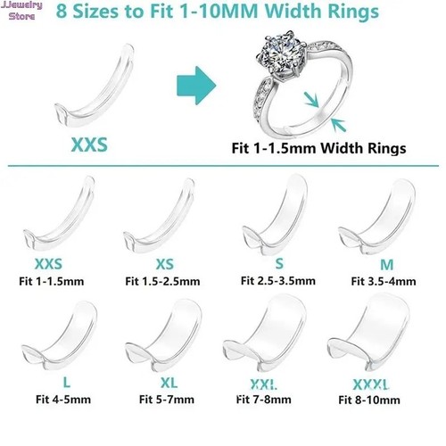 Invisible clear ring size - clear,