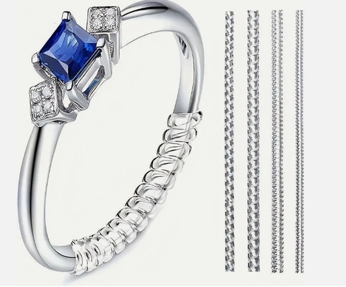 4pcs ring size adjuster clear - ring,