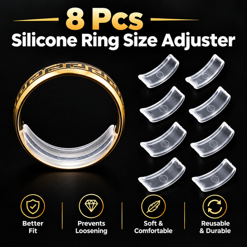 Pcs silicone ring size - 8,