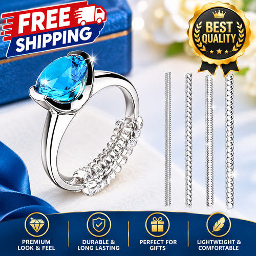 4pcs ring size adjuster clear - 4pcs,