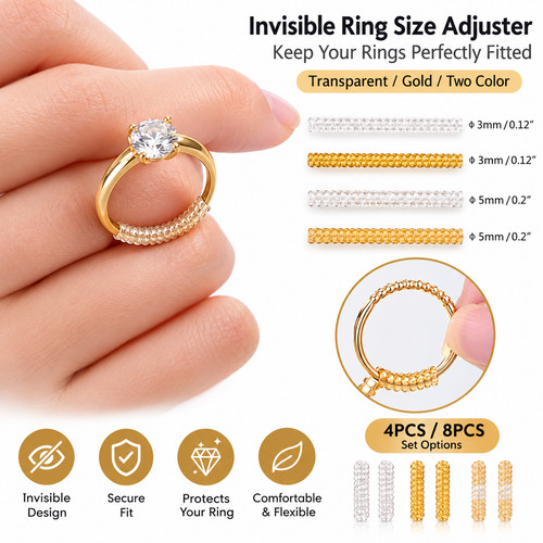 Invisible ring size adjuster - invisible,