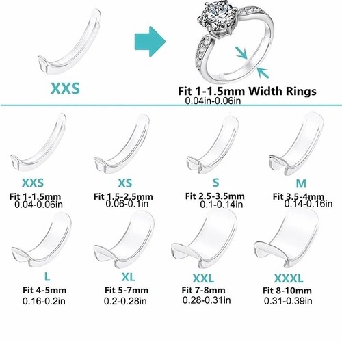 Invisible clear ring size - ring,